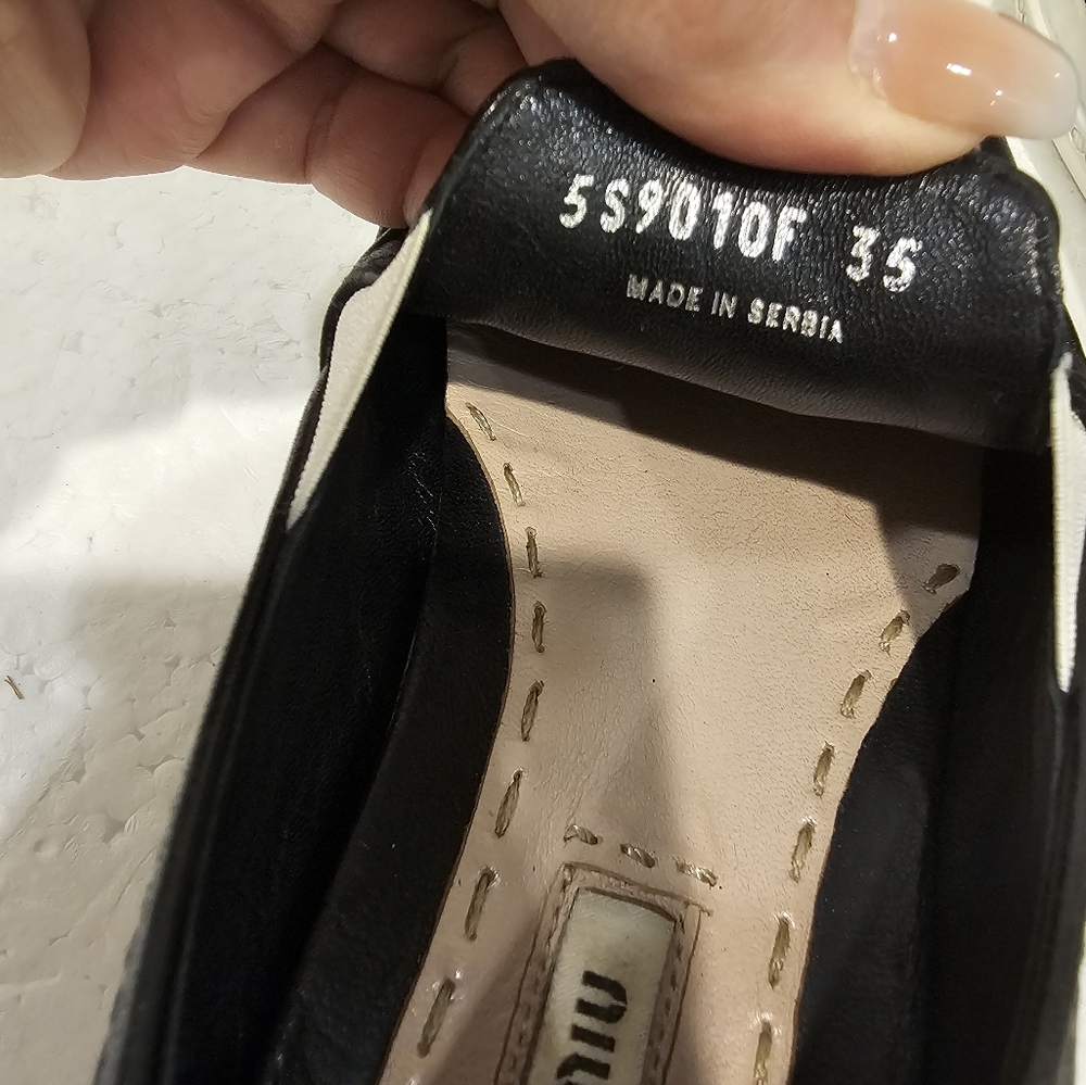Miu Miu Capped Toe Slip on loafers - Picture 13 of 14